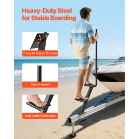 Boat Trailer Steps, 3-Step