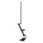 Boat Trailer Steps, 3-Step, Heavy-Duty Boat Trailer Steps with Handle, Non-Slip Surface, 3 Mounting Angle Options, Steel Ladder 
