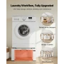 Laundry Pedestal, 305 mm Height, Washer and Dryer Pedestals with 544 kg Weight Load Capacity, 475-785 mm Adjustable, Non-Slip Fe