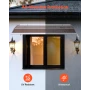 Awnings for Door Entrance, 37 x 47 in, Exterior Front Door Window Awnings with Drainage & ABS Bracket, Rain Snow Sun Protection,