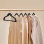 Velvet Hangers 50 Pack Black Non-Slip Hangers with 360 Degree Swivel Hook