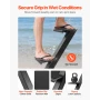 Boat Trailer Steps, 2-Step, Heavy-Duty Boat Trailer Steps with Handle, Non-Slip Surface, 3 Mounting Angle Options, Steel Ladder 