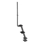 Boat Trailer Steps, 2-Step, Heavy-Duty Boat Trailer Steps with Handle, Non-Slip Surface, 3 Mounting Angle Options, Steel Ladder 