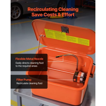 Parts Washer, 19L Cleaning Tank