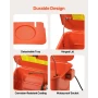 Parts Washer, 19L Cleaning Tank, 13L Solvent Capacity, 1.5L per Minute Max Pump Output, Portable Steel Automotive Parts Cleaner 