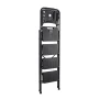 4 Step Ladder, Folding Step Stool with Wide Anti-Slip Pedal, Tool Tray, Comfort Handgrip, 272 kg Capacity Portable Steel Ladder,