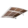 Awnings for Door Entrance, 39 x 59 in, Exterior Front Door Window Awnings with Drainage & Metal Bracket, Rain Snow Sun Protectio
