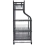 Golf Storage Garage Organizer, 2 Golf Bag Stand Holder and Other Sports Equipment Storage Rack, Rolling Ball Cart on Wheels, Out