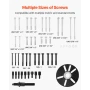 Harmonic Balancer Puller Removal & Install Tool Kit, All-Steel Harmonic Balancer Installer Set Tool Kit for Removing and Install