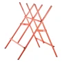 Saw Horses, 2 Pack Folding Work Horses, 117.9 kg Load Capacity Sawhorse with Heavy Duty Legs, Adjustable Height Saw Horse with N