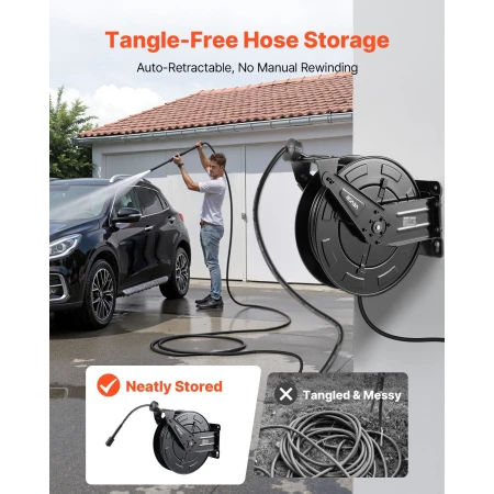 Pressure Washer Hose Reel, 15.2 m