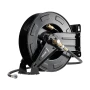 Pressure Washer Hose Reel, 15.2 m x 9.5 mm Retractable Power Heavy-Duty Steel Washer Hose Reel, 4000PSI Max, Auto-Rewinding, Fle