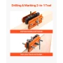 Doweling Jig Kit, Self Centering Dowel Drill Jig for Straight Holes, Aluminum Alloy Woodworking Tools with 6 Drill Guide Bushing