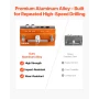 Doweling Jig Kit, Self Centering Dowel Drill Jig for Straight Holes, Aluminum Alloy Woodworking Tools with 6 Drill Guide Bushing