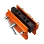 Doweling Jig Kit, Self Centering Dowel Drill Jig for Straight Holes, Aluminum Alloy Woodworking Tools with 6 Drill Guide Bushing