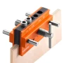 Doweling Jig Kit, Self Centering Dowel Drill Jig for Straight Holes, Aluminum Alloy Woodworking Tools with 6 Drill Guide Bushing