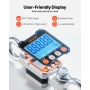 Digital Crane Scale, 6600 lbs/3000 kg Max Capacity, Heavy Duty Industrial Hanging Scale with Cast Aluminum Case & LCD Display, 5