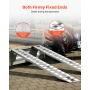 Loading Ramps, 2 Pcs 2745 x 380 mm, Durable Aluminum and Heavy-Duty Trailer Ramp Set with Anti-Slip Plates, 4535.9 kg Combined C