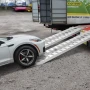 Loading Ramps, 2 Pcs 2745 x 380 mm, Durable Aluminum and Heavy-Duty Trailer Ramp Set with Anti-Slip Plates, 4535.9 kg Combined C