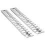 Loading Ramps, 2 Pcs 2745 x 380 mm, Durable Aluminum and Heavy-Duty Trailer Ramp Set with Anti-Slip Plates, 4535.9 kg Combined C