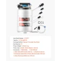 Fluid Extractor, 9.5 L Capacity, Pneumatic/Manual Vacuum Fluid Extractor with 150 cm Long Horse & Three 120 cm Extension Tubes, 