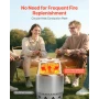 Fire Pit Heat Deflector for Solo Stove Yukon, 508 mm Bonfire Round for Wood Burning Fire Pit, 304 Stainless Steel Heat Diffuser,