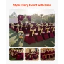 Burgundy Chair Covers