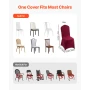50 Pcs Burgundy Chair Covers, Polyester Spandex Chair Cover, Stretch Slipcovers for Wedding Party Dining Banquet Flat-Front Chai