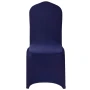 50 Pcs Navy Blue Chair Covers, Polyester Spandex Chair Cover, Stretch Slipcovers for Wedding Party Dining Banquet Flat-Front Cha