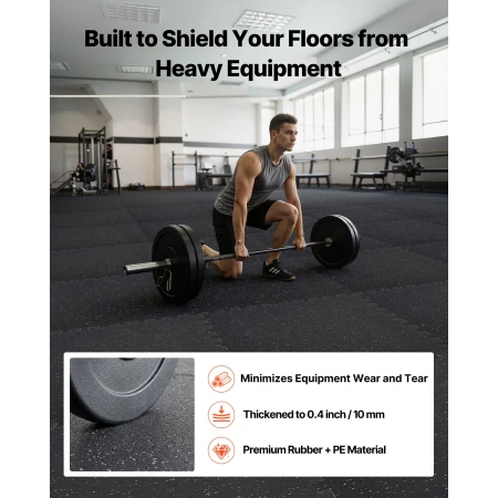 Puzzle Exercise Mat, 24 PCS Fitness Equipment Mats, 610 x 610 x