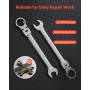 Flex-Head Ratcheting Wrench Set, 30-Piece SAE and Metric, 72