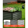 2 Pack Galvanized Raised Garden Beds, 2030 x 1020 x 460 mm, Rectangular Metal Planter Boxes Kit Outdoor, Elevated Planting Box w