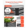 2 Pack Galvanized Raised Garden Beds, 2030 x 1020 x 460 mm, Rectangular Metal Planter Boxes Kit Outdoor, Elevated Planting Box w