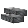 2 Pack Galvanized Raised Garden Beds, 2030 x 1020 x 460 mm, Rectangular Metal Planter Boxes Kit Outdoor, Elevated Planting Box w