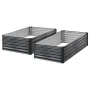 2 Pack Galvanized Raised Garden Beds, 2030 x 1020 x 460 mm, Rectangular Metal Planter Boxes Kit Outdoor, Elevated Planting Box w