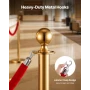 2 Pcs Red Velvet Stanchion Ropes, 1.5 m Crowd Control Stanchion