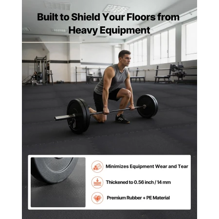 Puzzle Exercise Mat, 24 PCS Fitness Equipment Mats, 610 x 610 x