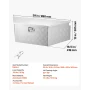 Trailer Tongue Box, 990 x 419 x 305 mm Aluminum Trailer Tongue