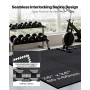 Puzzle Exercise Mat, 12 PCS Fitness Equipment Mats, 610 x 610 x