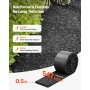Rubber Mulch Mat Roll, 4 Rolls 305 x 11.5 cm, Recycled Rubber