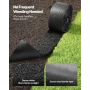 Rubber Mulch Mat Roll, 4 Rolls 305 x 11.5 cm, Recycled Rubber