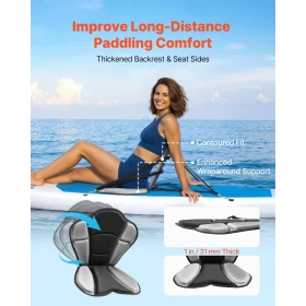 Kayak Seat, 1 Pack 31 mm Thick, Universal Paddle Board Seat