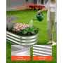 2 Pack Galvanized Raised Garden Beds, 1200 x 600 x 300 mm, Oval