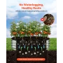 2 Pack Galvanized Raised Garden Beds, 1200 x 600 x 300 mm, Oval