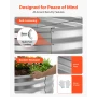 2 Pack Galvanized Raised Garden Beds, 1200 x 600 x 300 mm, Oval