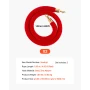 2 Pcs Red Velvet Stanchion Ropes, 1.5 m Crowd Control Stanchion