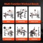 Weight Bench, Multi-Functional Adjustable Weight Bench Press