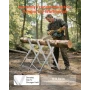 Saw Horse, 149.7 kg Capacity Folding Work Horse with Heavy Duty