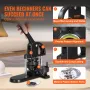 Button Maker Machine, 1/1.25/2.28 inch(25/32/58mm) 3-in-1 Pin Maker, Installation-Free Badge Punch Press Kit, Button Making Supp