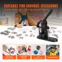 Button Maker Machine, 1/1.25/2.28 inch(25/32/58mm) 3-in-1 Pin Maker, Installation-Free Badge Punch Press Kit, Button Making Supp
